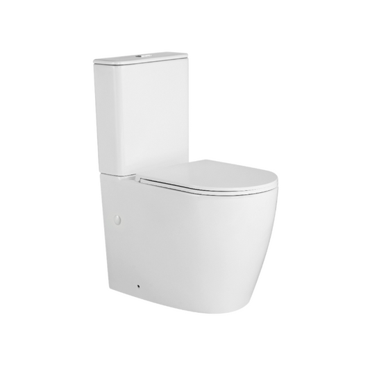 ZENMO RIMLESS & TORNADO TOILET GLOSS WHITE AMBULANT CERTIFIED