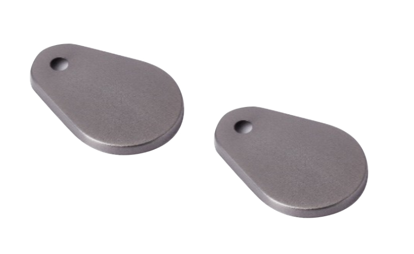 GUNMETAL TEAR DROP TOILET HINGE COVERS