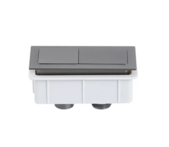 GUNMETAL RECTANGLE CISTERN BUTTON