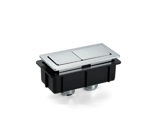 CHROME RECTANGLE CISTERN BUTTON