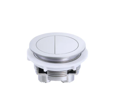 CHROME ROUND CISTERN BUTTON