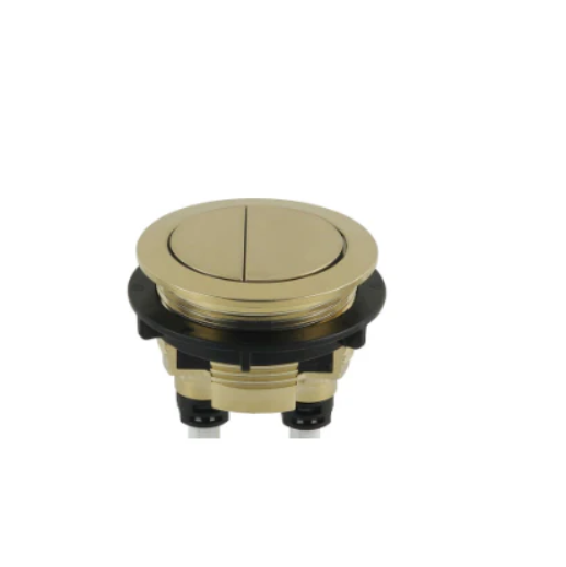 BRUSHED GOLD ROUND CISTERN BUTTON