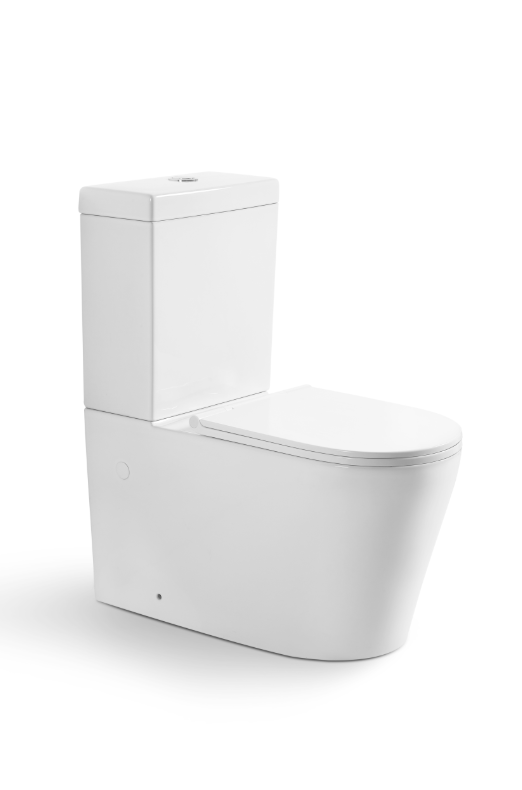 NEO 1 RIMLESS WALL FACED TOILET GLOSS WHITE thin seat