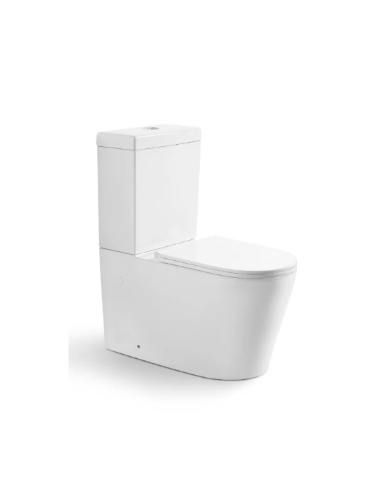 NEO 1 RIMLESS WALL FACED TOILET GLOSS WHITE thin seat