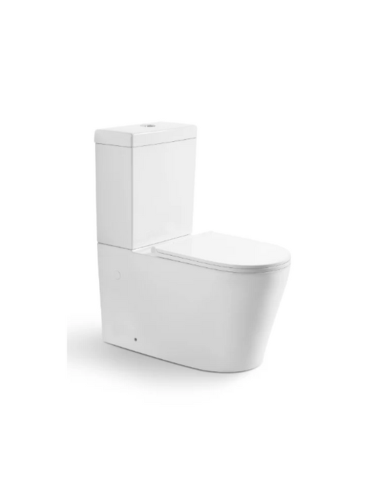 NEO 1 RIMLESS WALL FACED TOILET GLOSS WHITE thin seat