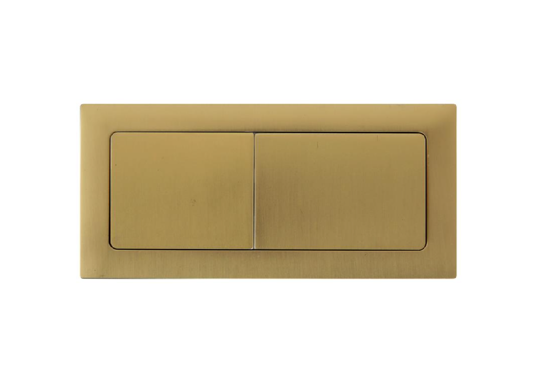 BRUSHED GOLD RECTANGLE CISTERN BUTTON