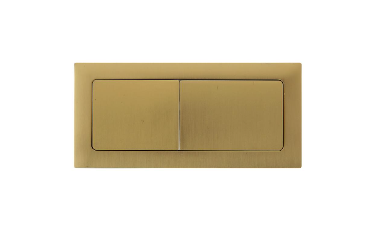 BRUSHED GOLD RECTANGLE CISTERN BUTTON