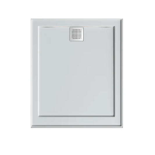 900 x 1200 POLYMARBLE SHOWER BASE - rear outlet waste