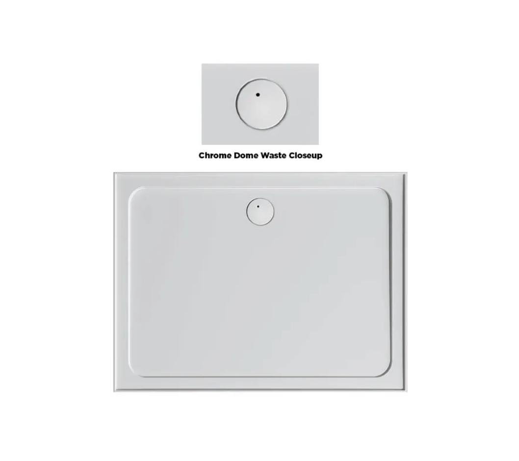 SMC 900 x 1200 Rear Outlet Shower Base