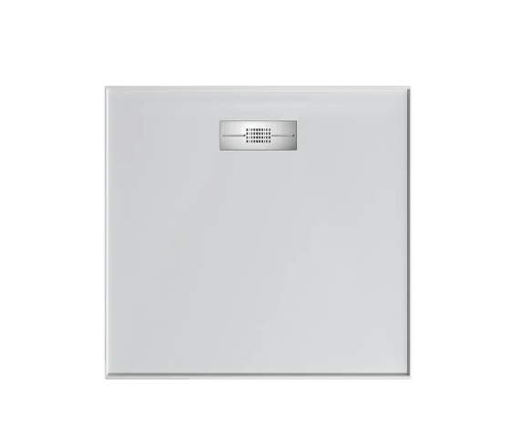 900 x 900 POLYMARBLE Rear Outlet Shower Base