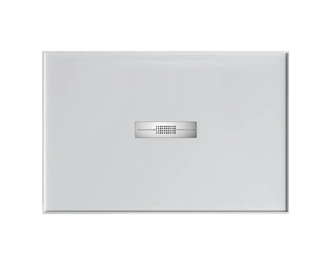 1200 x 900 POLYMARBLE Centre Outlet Shower BaseOutlet Shower Base
