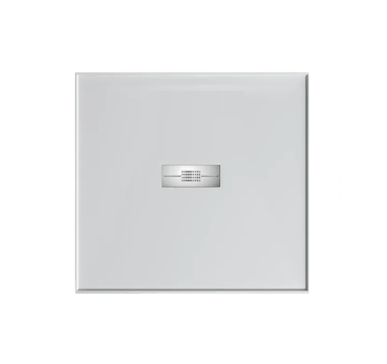 900 x 900 POLYMARBLE Centre Outlet Shower BaseOutlet Shower Base