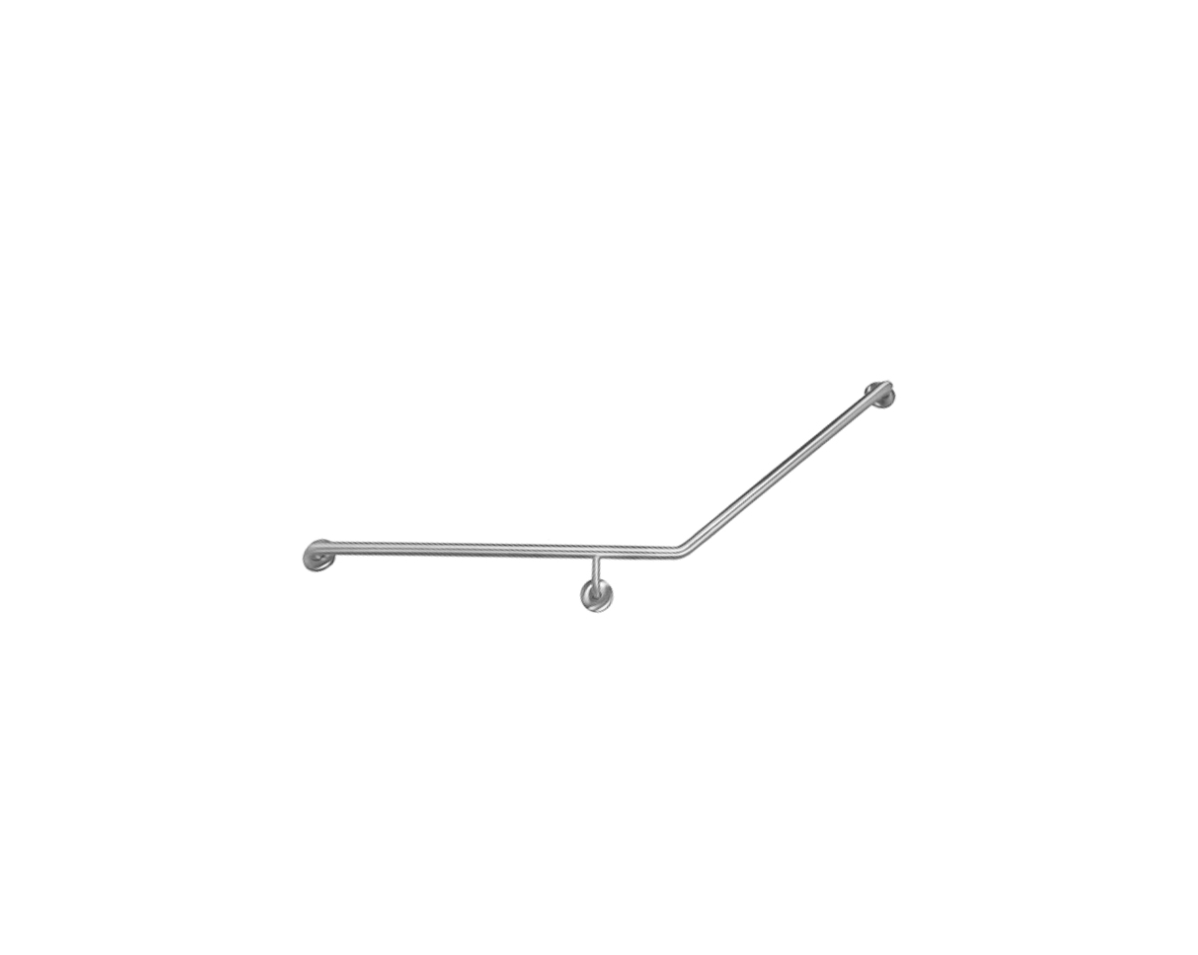 Brushed Stainless MOBI CARE Curved Grab Rail Right Hand