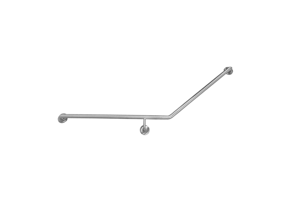Brushed Stainless MOBI CARE Curved Grab Rail Right Hand
