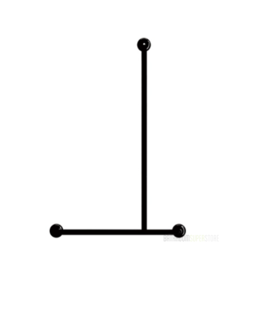 Brushed Stainless TPG19R Shower Rail