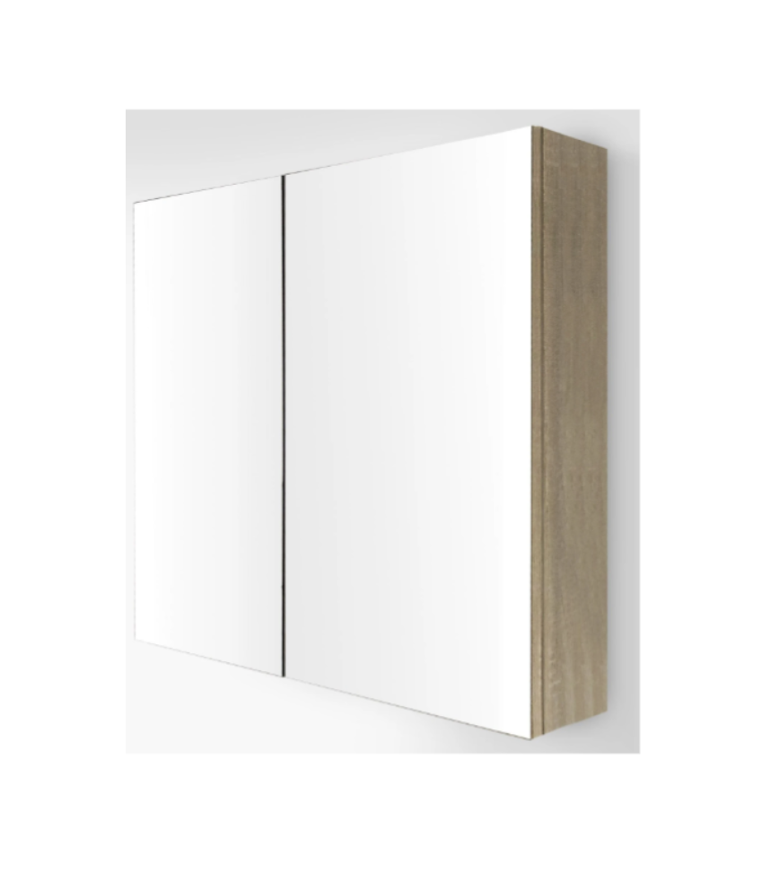 900mm Mirror Cabinet Nutro Light Oak (MIRO NUTRO90)