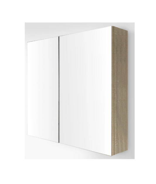 750mm Mirror Cabinet Nutro Light Oak