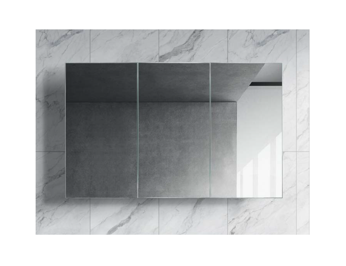 1200mm Matte Grey Shaving Mirror Cabinet