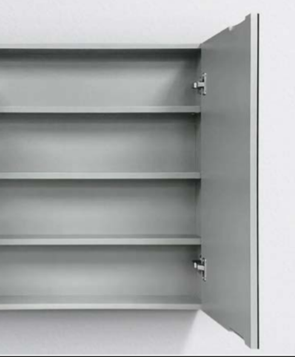 1200mm Matte Grey Shaving Mirror Cabinet