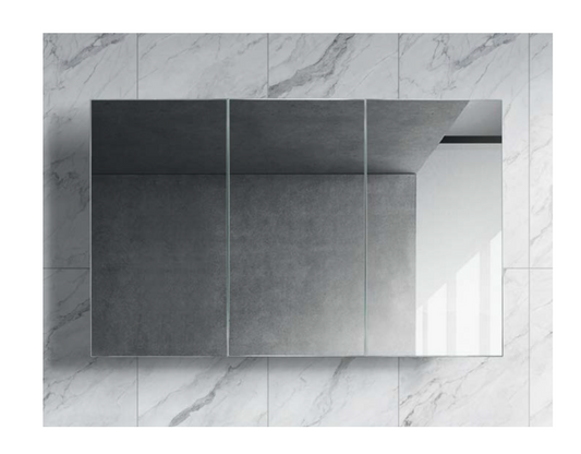 1200mm Matte White Shaving Mirror Cabinet