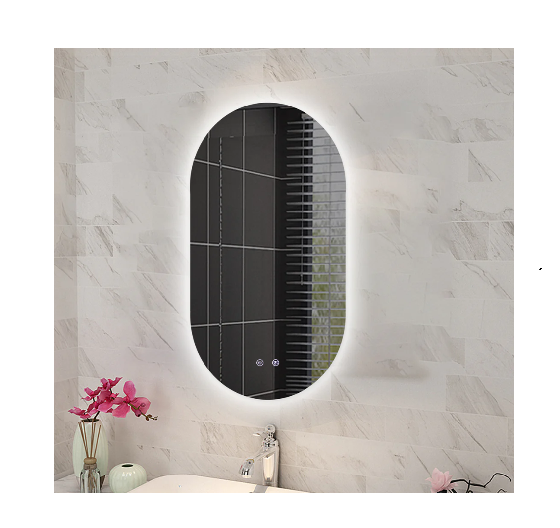 Oval Shape Backlit LED Mirror 600x900mm