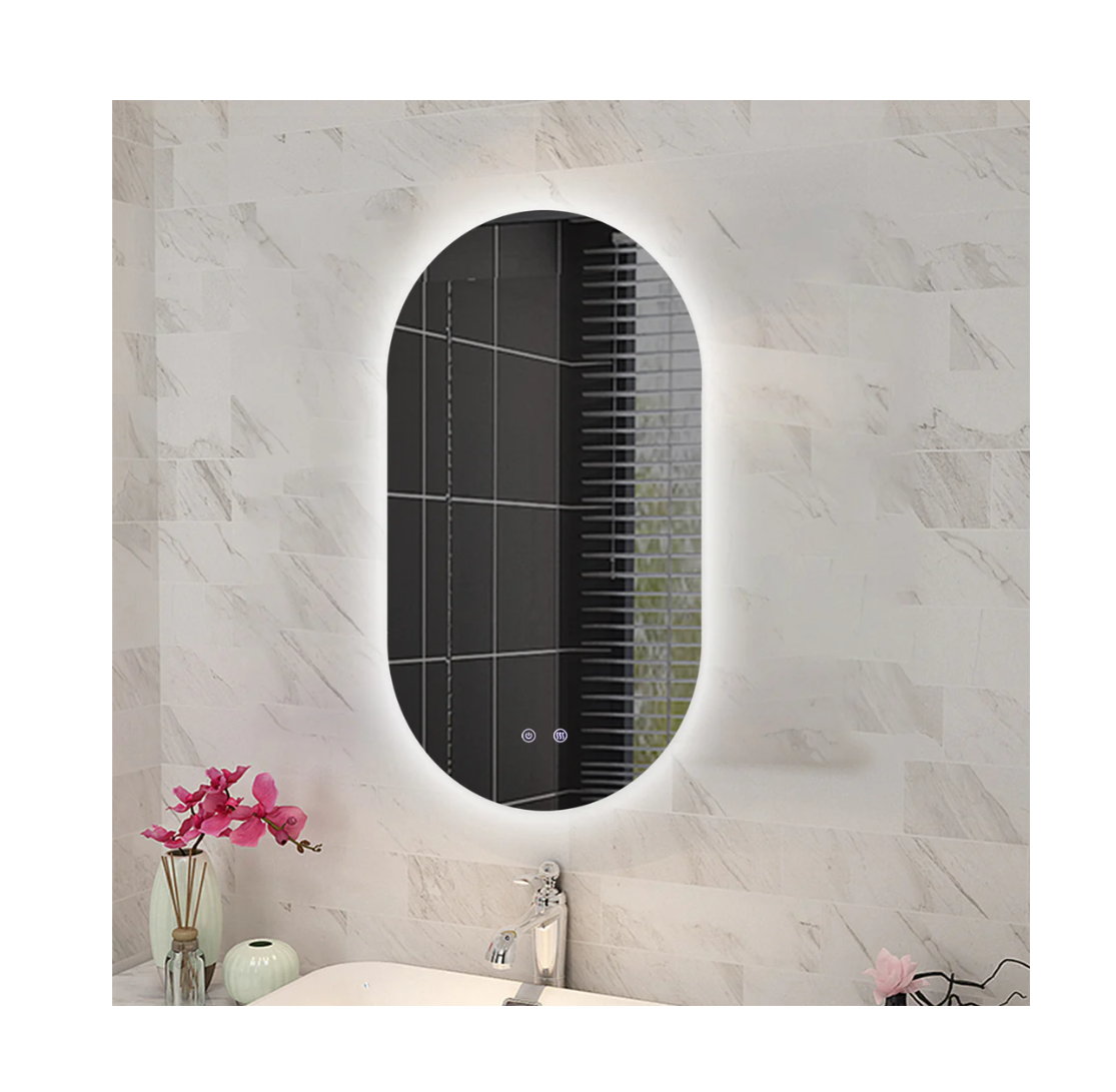 Oval Shape Backlit LED Mirror 450x900mm