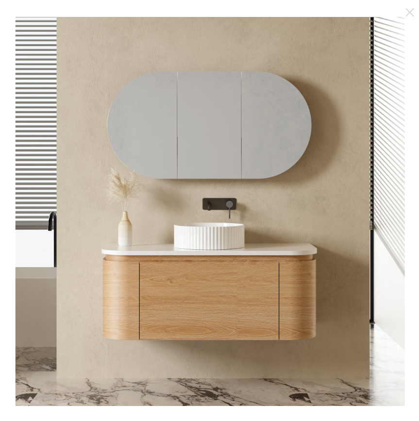 1200x600mm MILAN Mirror Shaving Cabinet
