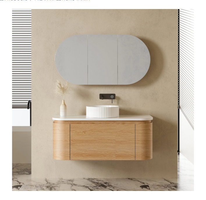 1200x600mm MILAN Mirror Shaving Cabinet