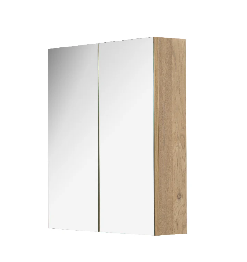 600mm Natural Timber Shaving Mirror Cabinet