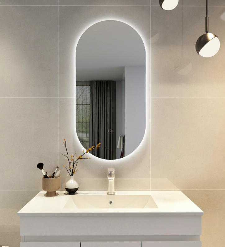 OVAL LED 450 x 900mm MIRROR