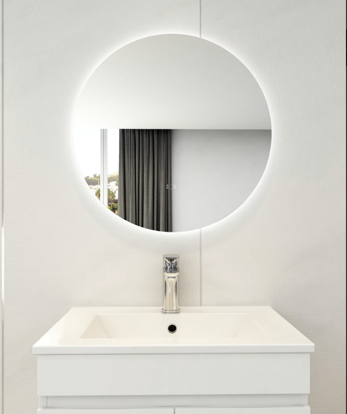750mm ROUND LED FRAMELESS MIRROR