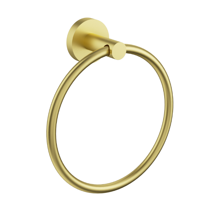 Nouveau Round Slimline Towel Ring - Available in 6 colours