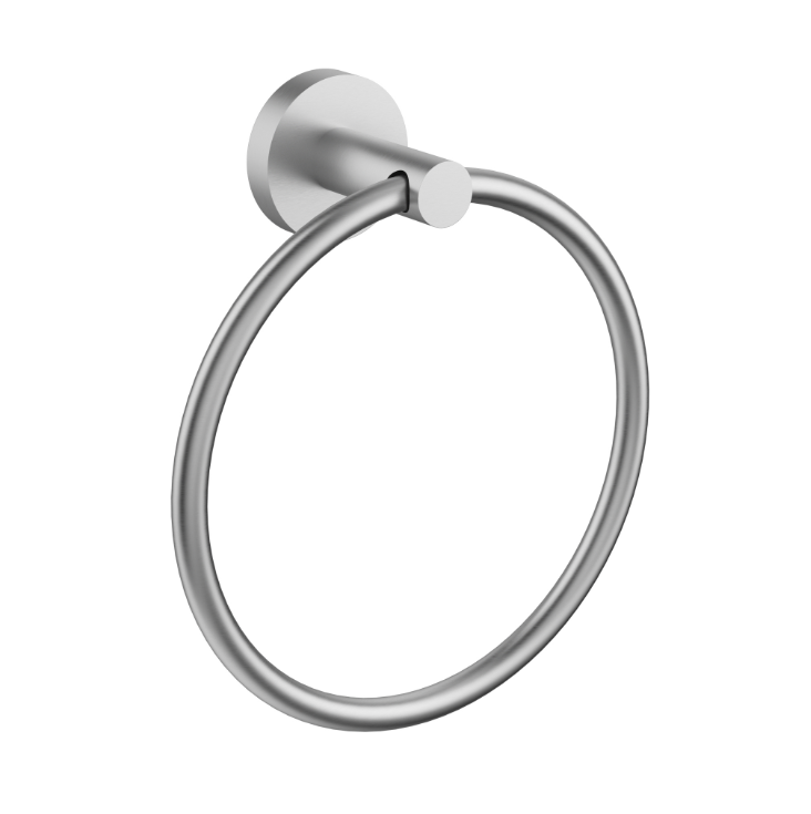 Nouveau Round Slimline Towel Ring - Available in 6 colours