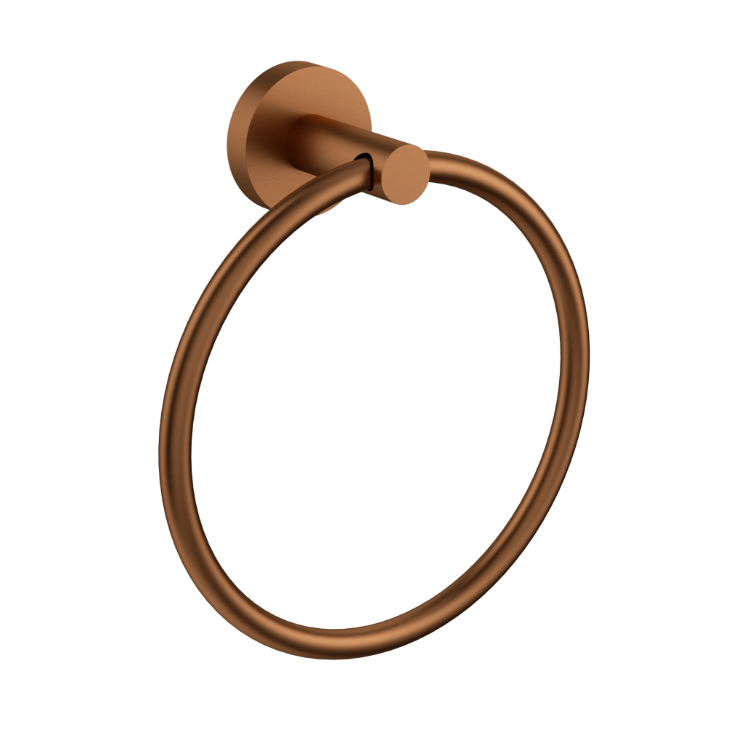 Nouveau Round Slimline Towel Ring - Available in 6 colours