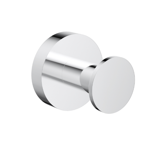 Nouveau Round Slimline Robe Hook - Available in 6 colours