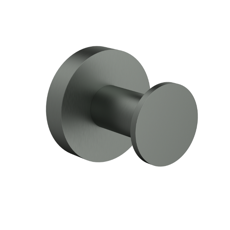 Nouveau Round Slimline Robe Hook - Available in 6 colours