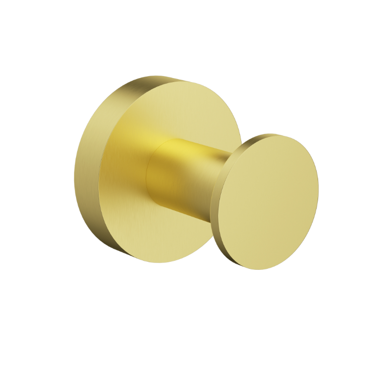 Nouveau Round Slimline Robe Hook - Available in 6 colours