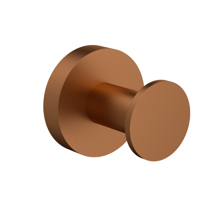 Nouveau Round Slimline Robe Hook - Available in 6 colours