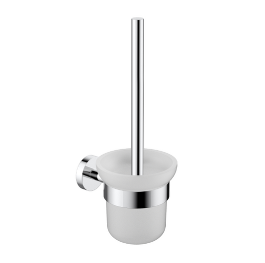 Nouveau Round Slimline Toilet Brush with Wall Holder - Available in 6 colours
