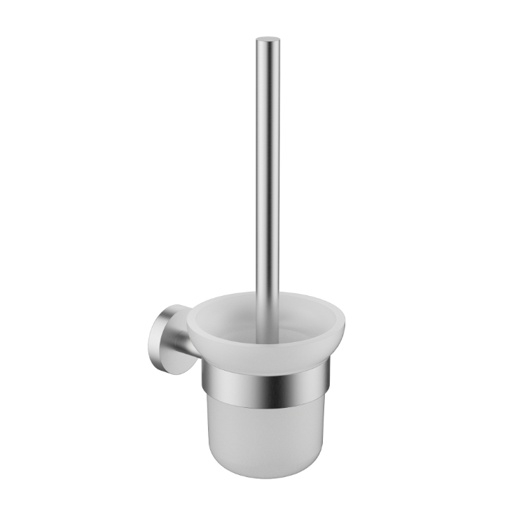 Nouveau Round Slimline Toilet Brush with Wall Holder - Available in 6 colours