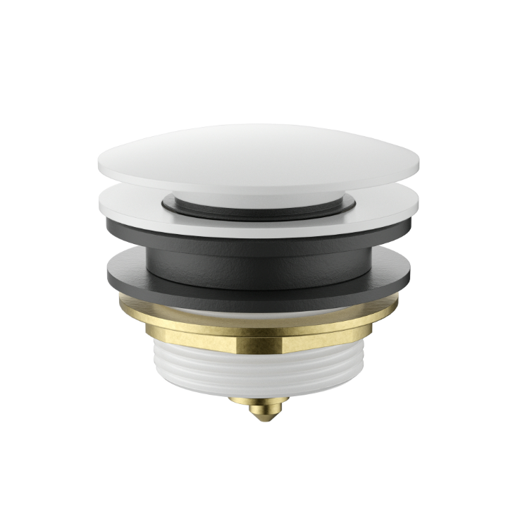 40mm Bath Pop-Up Plug With Removable Waste No Overflow - Available in 7 colours