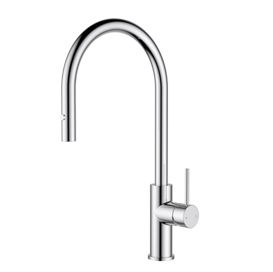 Nouveau Pull Out Spray Gooseneck Sink Tap - Available in 6 colours