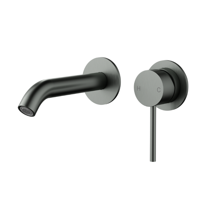 Nouveau Wall Mixer & Spout Trim Kit no backing plate - Available in 6 colours