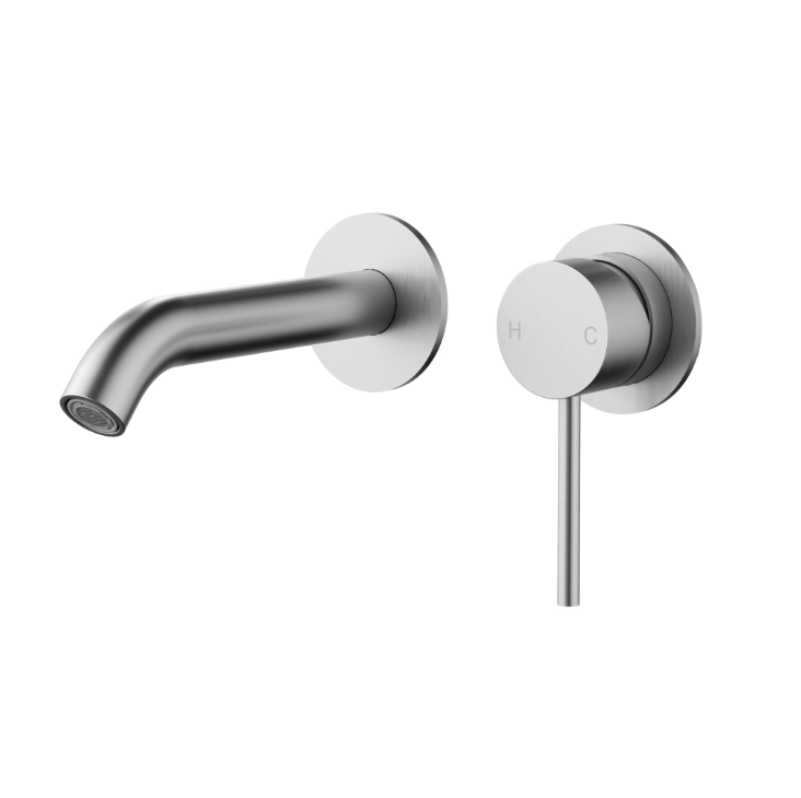 Nouveau Wall Mixer & Spout Trim Kit no backing plate - Available in 6 colours