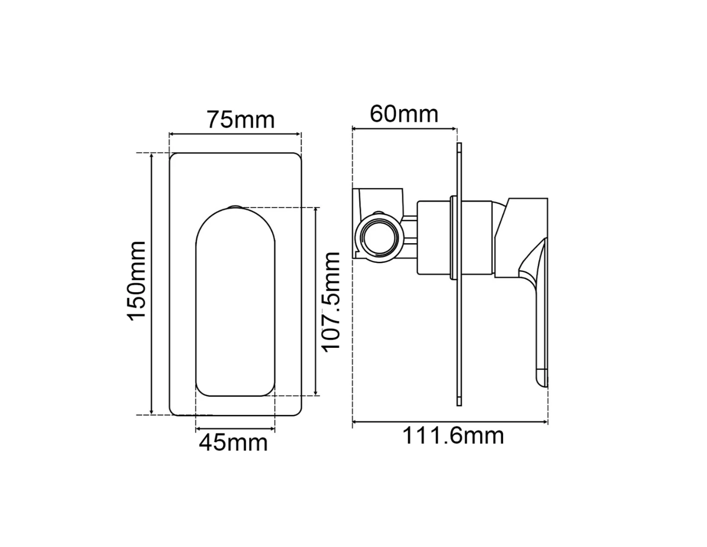 INDI Wall Mixer - Available in 4 colours