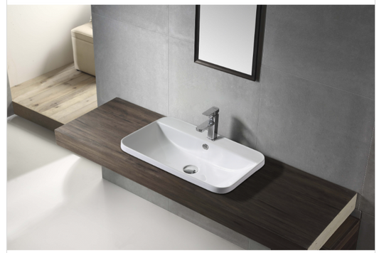VENICE 600 Semi Insert Basin Gloss White