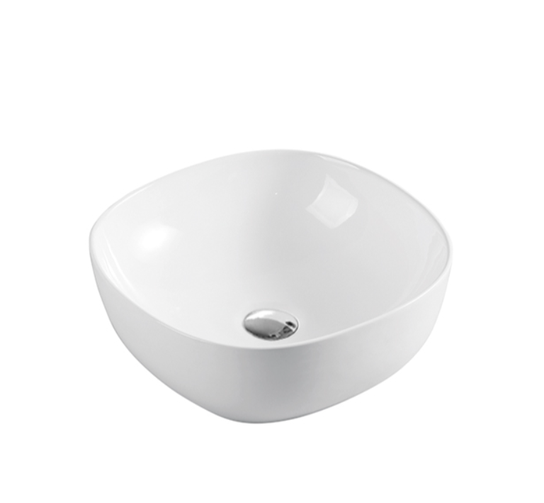 ROMEO Above Counter Basin 400x400x140mm White Gloss