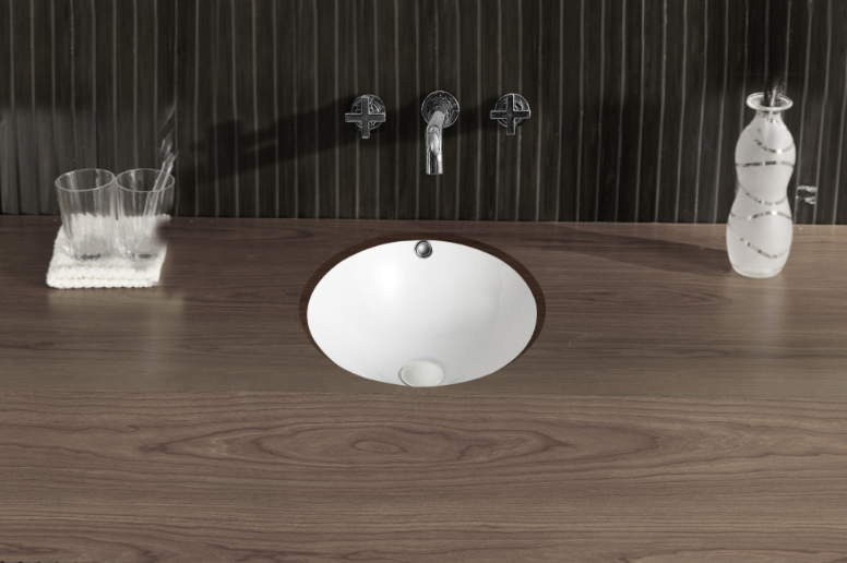 RENO Under Counter Basin 400x400x180mm White Gloss