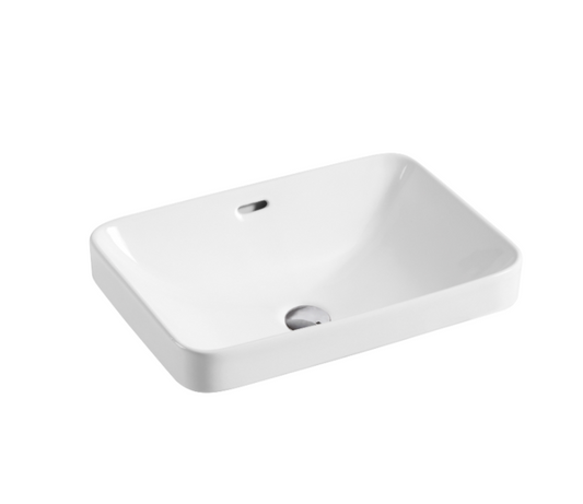 REAGAN Semi Insert Basin 515x365x170mm Gloss White