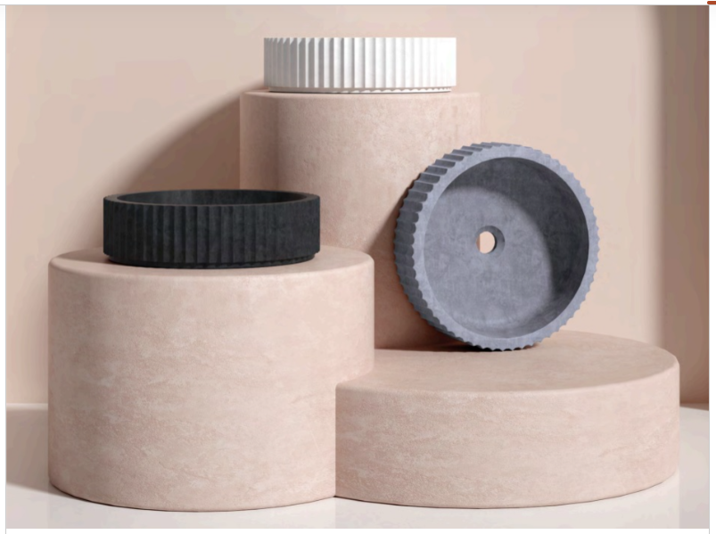 PIAZA Above Counter Basin 400x400x110mm Terrazzo